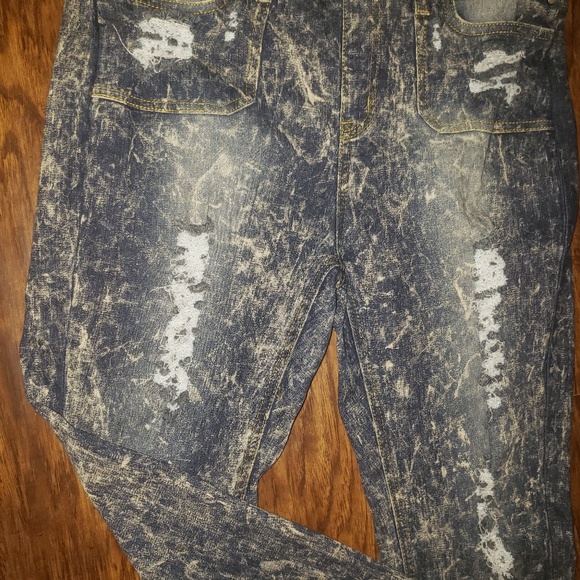 🦓JEANS JEANS overall pants sz L - Picture 5 of 6